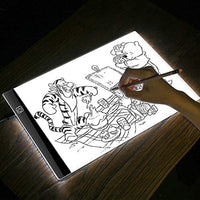 A4 Ultra Fina Caja De Luz Portátil USB LED Caja de luz Tracer Power LED Artcraft Tracing Pad de Luz para Artistas, dibujo, bosquejar, animación. - Arteztik
