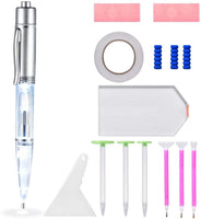 Benote accesorios de pintura de diamante, 5D kits de herramientas de pintura de diamante con bolígrafo de taladro LED, bandeja de luz Kits de pintura de diamante para arte DIY Craft Adultos o niños - Arteztik

