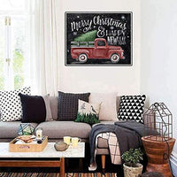 SUNKOO - Kit de pintura de diamante de Navidad para adultos, pintura de perforación completa con diamantes de imitación, decoración de pared para el hogar, feliz año nuevo, 12.0 x 16.0 in - Arteztik
