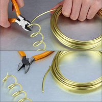 Alambre de aluminio BBTO, 4 tamaños (0.039 in, 0.059 in, 0.079 in y 0.098 in de grosor), alambre de metal flexible para manualidades y esculturas de bricolaje, 4 rollos, cada rollo de 16.4 pies (cobre) - Arteztik

