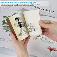 HelloCreate - Cuaderno de bocetos en blanco con tapa de papel kraft, 80 hojas para animación y creación de dibujos animados, Papel, 18k, 1unidad - Arteztik
