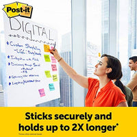 Post-it - Almohadilla de caballete de mesa portátil súper pegajosa, ideal para profesores virtuales y estudiantes, 19.7 x 22.8 in, 20 hojas, almohadilla, 2 almohadillas (563 VAD 2 unidades) - Arteztik
