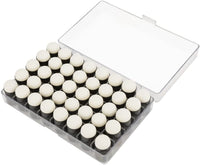 40 piezas / lote de esponja para dedos de espuma con caja de pintura de dedos para manualidades, juego de pintura de dedos, esponja de dibujo, tinta de tiza para dedos - Arteztik
