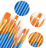 AROIC Paint Brushes Set,120 pcs Nylon Hair Brushes for Acrylic Oil Watercolor Artist Professional Painting Kits - Arteztik
