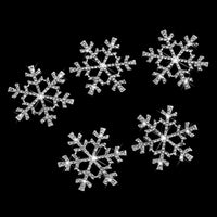 ultnice Rhinestone Copo De Nieve Adornos Botones Plata 40 mm, 5 unidades) - Arteztik
