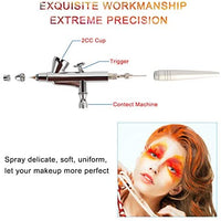 Snefe - Kit de aerógrafo de 3 modos, multiusos, con mini compresor de aire, aguja de 0.012 in para maquillaje, arte de uñas, tatuaje, decoración de tartas, pintura de coche - Arteztik
