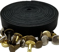 Correas de piel TOFL para artesanías, 4 onzas 1/6" de grosor, 1/2" de ancho y 72" de largo - Arteztik
