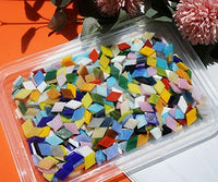 Lanyani 1050 piezas de azulejos de mosaico de vidrio de formas mixtas para manualidades, piezas de vidrieras coloridas para proyectos de mosaico - Arteztik
