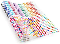 UnityStar - Juego de 900 pegatinas autoadhesivas con diamantes de imitación, para Halloween, Navidad, manualidades, maquillaje, festivales, carnaval, 3, 4 o 0.197 in, con 15 colores - Arteztik
