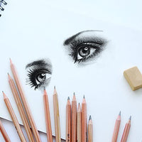 Juego de lápices de dibujo, Ho! Kit de dibujo artístico de 30 piezas, lápices de grafito, lápices de carbón, bolígrafo borrable de papel, gomas de borrar, bolsa de lona para manualidades, regalo perfecto para niños, adolescentes, adultos, artistas princip - Arteztik
