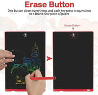 Sunany - Tableta de escritura LCD de 11 pulgadas, tablero de dibujo para niños, diseño de tabla, dibujo de dibujos de dibujos para niños, escritura y aprendizaje de garabatos para regalo para niñas y niños (rojo) - Arteztik
