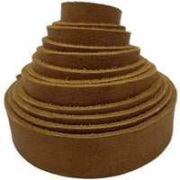 Correas de piel TOFL para artesanías, 4 onzas 1/6" de grosor, 1/2" de ancho y 72" de largo - Arteztik

