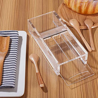 PH PandaHall - Cortador de jabón ajustable de acrílico para jabón, caja de cajón, jabonera, jabonera, herramienta para recortar jabones y velas hechas a mano - Arteztik
