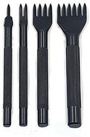 Yang Yao - Kit de herramientas de punzonado de cuero, 18 piezas de costura de trabajo de costura de trabajo de costura de la silla de montar Groover de cuero artesanía DIY herramienta - Arteztik
