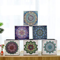 5D DIY Diamond Painting Caja de almacenamiento plegable, Mosaico Hacer Taladro Forma Especial Diamante Kit de Pintura para Bolsas, Bordado Diamante Artes Artesanía Decoración del Hogar (H) - Arteztik
