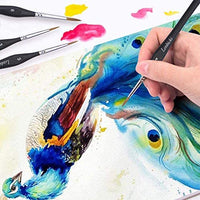 Juego de 5 pinceles de pintura de micro detalles, pinceles de pintura en miniatura para pintura, acrílico, miniatura, para acuarela, aceite - Arteztik
