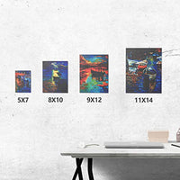 GOTIDEAL - Paneles de lona multicolor, 5 x 7 pulgadas, 8 x 10 pulgadas, 9 x 12 pulgadas, 11 x 14 pulgadas, juego de 28, blanco imprimado profesional, 100% algodón, tablas de lienzo para pintura, pintura acrílica, pintura al óleo en seco y mojado - Arteztik
