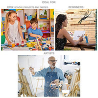 Damisos - Juego de 12 tablas de lienzo para pintura de 7.9 x 9.8 in, para pintura acrílica y óleo para niños principiantes y artistas, juego de pinceles de pintura + libro electrónico con ideas inspiradoras de pintura por Damisos - Arteztik
