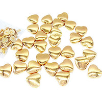 KuuGuu 30 piezas de metal pequeño de 0.66 pulgadas en forma de corazón con tachuelas de tuerca de tuerca de remaches, accesorios hechos a mano, de cuero, manualidades, tornillos para cinturón, ropa, bolso, bolso de mano, oro - Arteztik
