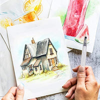 Set de pintura de acuarela para niños, suministros de arte, regalos de pintura para artistas, adultos, adolescentes, juego de 24 colores vibrantes surtidos con pinceles de acuarela, paleta y estuche de almacenamiento duradero - Arteztik
