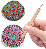 ABenkle 10 herramientas de punteo para pintura de roca, arcilla para modelar arte en relieve (verde) - Arteztik
