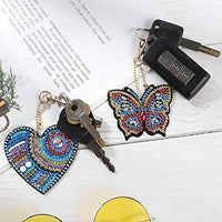 CooCu - Llavero con diamantes de imitación, diseño de mosaico con diamantes de imitación, para hacer taladros decorativos, arte y manualidades, para adultos y niños (corazón) - Arteztik
