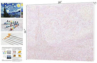 Pintura por números para adultos por Banlana, kit de pintura para adultos por números para principiantes en lienzo laminado de 16.0 x 20.0 in - Arteztik
