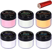 SEISSO - Polvo de pigmento oscuro con lámpara UV luminoso de noche en polvo no tóxico, seguridad 12 colores 0.7 fl oz resina epoxi colorantes pigmentos para bricolaje lima, pintura acrílica, arte de uñas, pintura, manualidades - Arteztik
