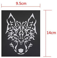 22 hoja Cool purpurina tatuaje de la plantilla de dibujo para hombres, lobo dragón tigre Animal de calavera aerógrafo plantillas y plantillas - Arteztik

