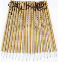 18 pinceles chinos de caligrafía de 9.3 – 9.4 in de largo para cabra de pelo natural de bambú - Arteztik
