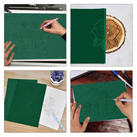 50 hojas de papel de transferencia de carbono con 5 lápices para repujado, papel de copia de carbono para lienzo, papel, madera, bricolaje, carpintería, pintura a mano (8.3 x 11.8 in) - Arteztik
