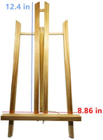 MoHoLi - Caballete de madera para mesa de 14 pulgadas para pintura, un marco de mini soporte de lona resistente para proyectos de pintura, regalo de fiesta, caballetes de arte a granel para niños y adultos 2 caballetes - Arteztik
