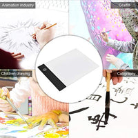 Caja de luces LED con cable de alimentación USB ultrafino A6 LED para rastrear y dibujar arte dibujo, pintura de dibujo y almohadilla de copia - Arteztik
