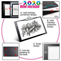 Caja de luz LED A4 ultrafina de trazado de luz USB, con energía ajustable, para artistas, dibujar, dibujar, animación, pintura de diamantes, visualización de rayos X - Arteztik
