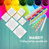 Plantillas de mandala con lunares, plantillas de mandala, plantilla de puntos, plantillas de dibujo para mandala, rocas de pared, madera, piedra, pintura, por BAISDY - Arteztik
