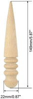 uxcell - Molinillo redondo de madera pulida, herramienta para pulir bordes de cuero, artesanía de cuero con bordes de madera lisa, procesamiento de cuero - Arteztik
