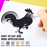 YRYM HT - Rollo de vinilo adhesivo permanente - Rollos de vinilo adhesivo permanente - Hojas de vinilo blanco de 100.1 x 4.9 ft para cortadores de Cricut, Silueta y Cameo - Arteztik
