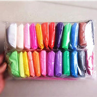 Arcilla seca al aire de 24 colores arcilla mágica para niños ultra ligero modelado arcilla artista estudio plastilina juguete seguro y no tóxico modelado arcilla - Arteztik

