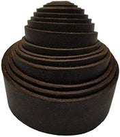 Correas de piel TOFL para artesanías, 4 onzas 1/6" de grosor, 1/2" de ancho y 72" de largo - Arteztik
