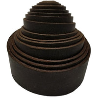 Correas de piel TOFL para artesanías, 4 onzas 1/6" de grosor, 1/2" de ancho y 72" de largo - Arteztik
