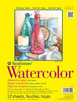 Strathmore 360-111 300 Series - Almohadilla de acuarela (11.3 x 15.2 in), color blanco - Arteztik
