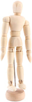Yosoo Artista macho Modelo de figura de madera con Extremidades Movable para Sketching dibujo ayuda maniquí, 8" - Arteztik
