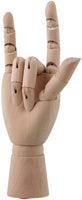 Durable 8" de madera "Jointed Prácticas Modelo maniquí mano derecha, para ART dibujo - Arteztik
