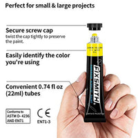FIXSMITH - Juego de 12 paneles de pintura acrílica de calidad de artista, 24 colores/tubos (0.7 fl oz) - Arteztik
