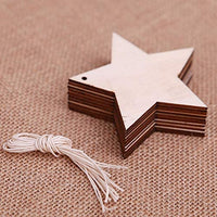 60 piezas de adornos de Navidad de madera sin terminar rebanadas con agujeros para niños, manualidades, centros de mesa de fiesta para colgar decoraciones (60 unidades) - Arteztik
