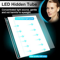 Caja de luz LED de dibujo Pad – A3 ultra delgada portátil USB Cable Regulable Brillo de la Pintura de la Junta para Artistas Dibujo Dibujo Dibujo Animación de Rayos X Vista - Arteztik
