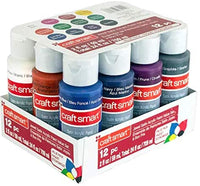 Craft Smart - Pintura acrílica (12 unidades) - Arteztik
