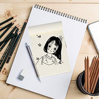 HelloCreate - Cuaderno de bocetos en blanco con tapa de papel kraft, 80 hojas para animación y creación de dibujos animados, Papel, 18k, 1unidad - Arteztik
