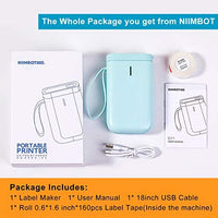 Máquina de etiquetado NiiMbot D11 2020 Protable Bluetooth Etiqueta Impresora Cinta Incluida Múltiples Plantillas Disponibilidad para Smartphone Tablet Fácil de usar Oficina Hogar Organización USB Recargable… (Blanco) - Arteztik
