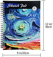 CONDA - Cuaderno de bocetos de 8.1 x 11.4 in, 100 hojas (3.53 oz/m²), encuadernado en espiral, papel de dibujo duradero sin ácido para dibujar pintura - Arteztik
